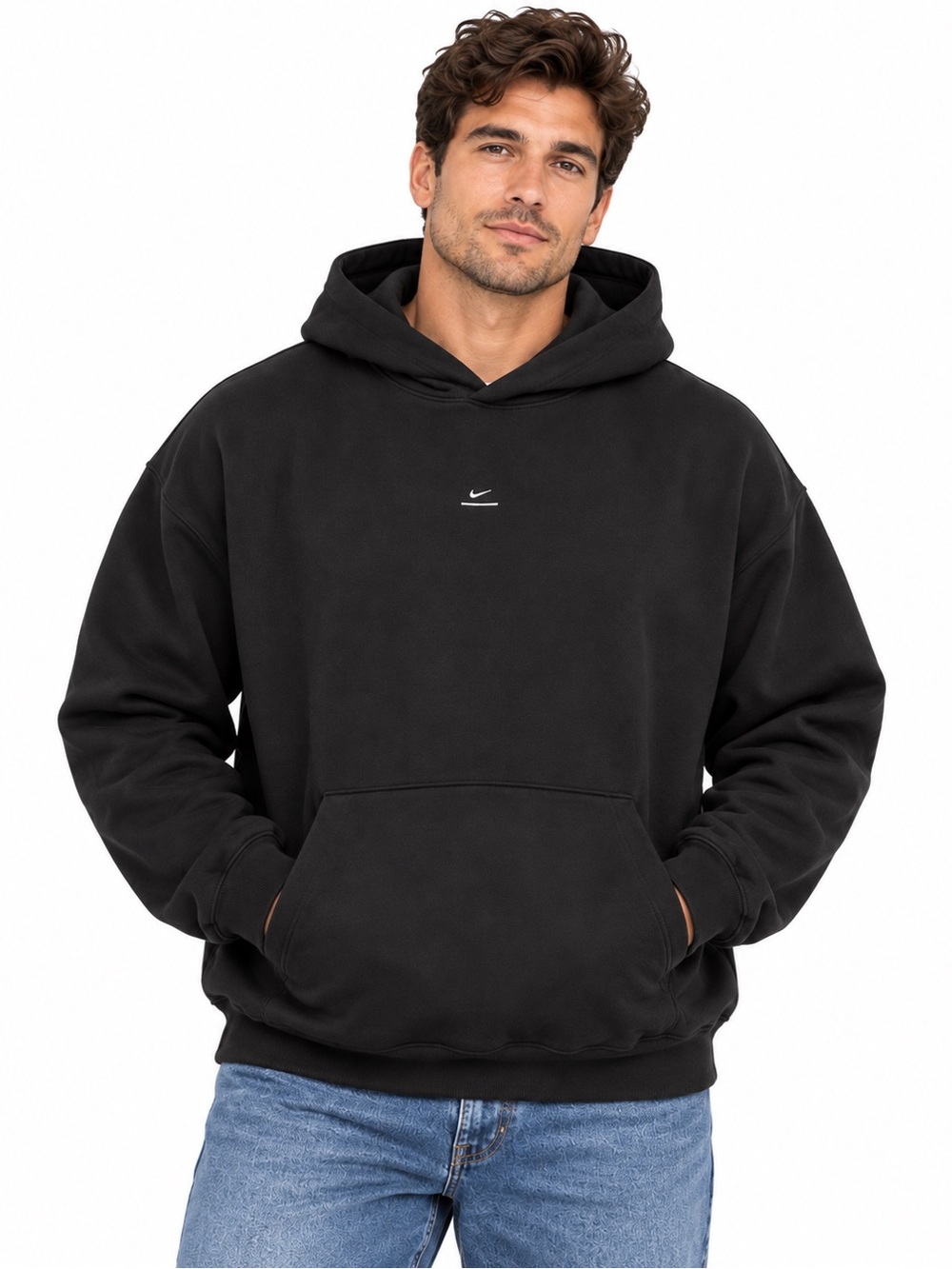Nike Standard Issue Black Pullover Hoodie Men’s XL Oversized Basketball